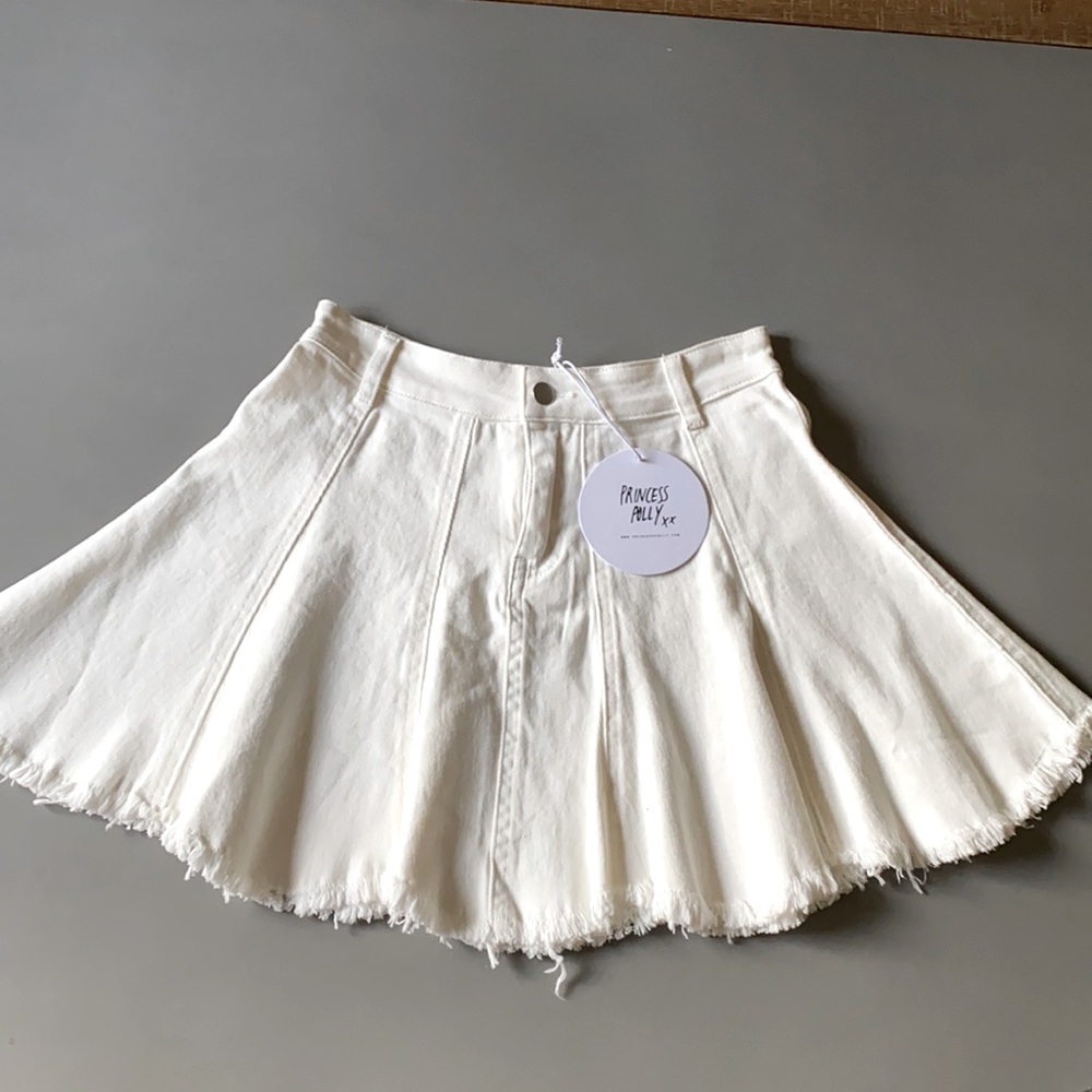 Princess Polly White Mini Skirt